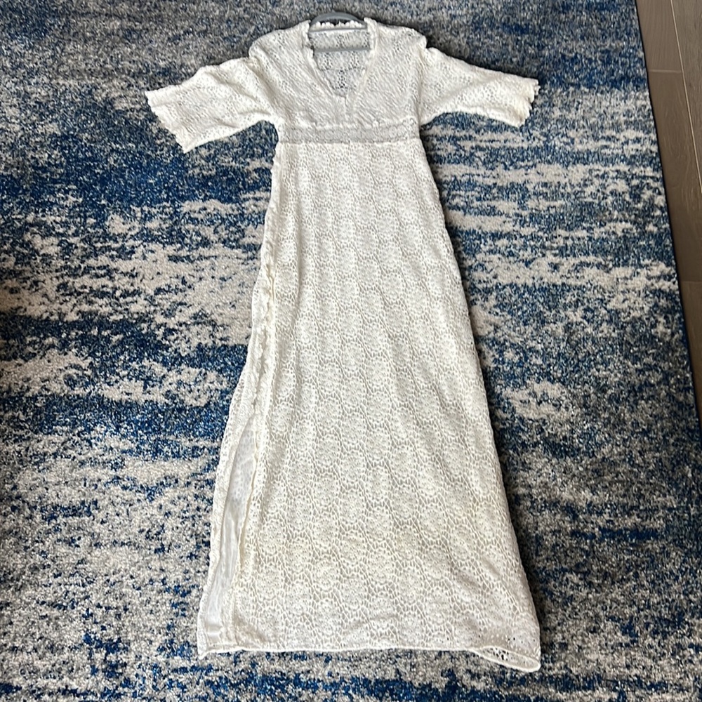 ba&sh Lorr V-Neck Crochet Lace Maxi Dress - Picture 8 of 12